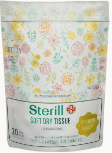 Sterill soft dry tissue Сжатые полотенца 24*30см 