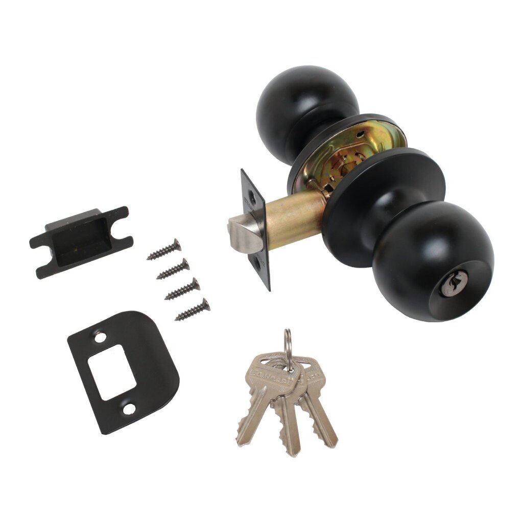 Ручка-защелка СТАНДАРТ 607 ET BL мат. черный кл/фикс /15431