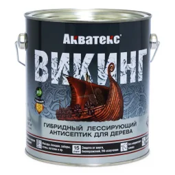 Антисептик Акватекс Викинг гибрид. лессирующий д/дерева 2,5л палисандр /1542