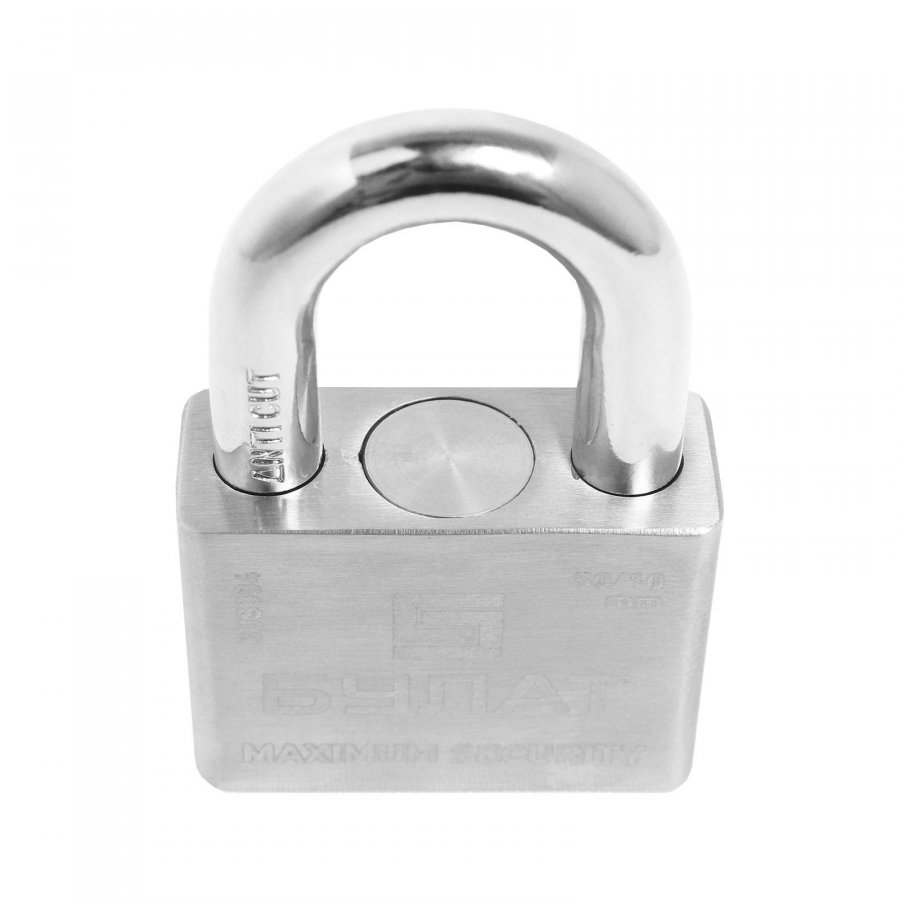 Замок навесной БУЛАТ ВС 3-С50 НС нержав. сталь 3кл d=10мм/13989