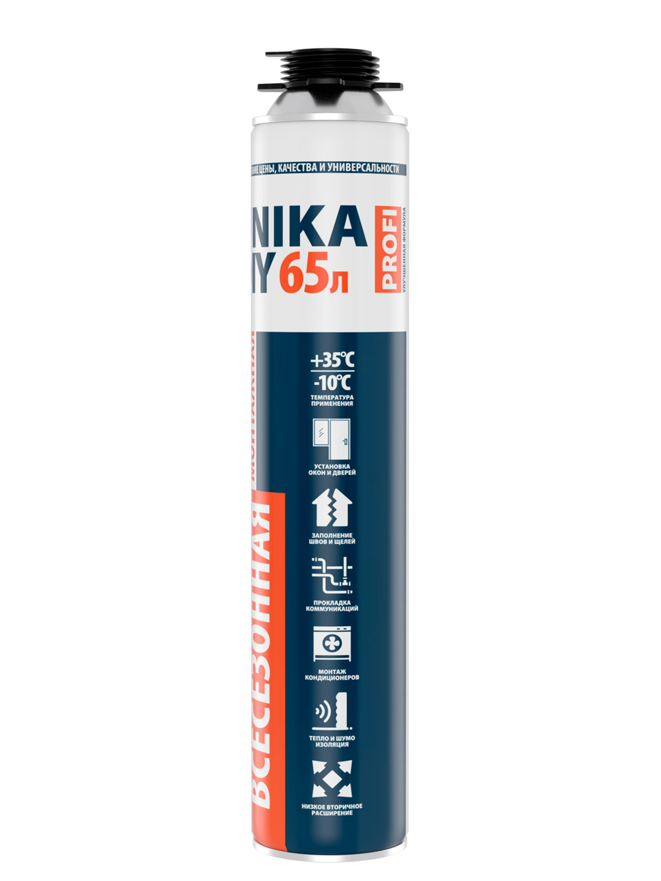Пена монтажная проф. всесезонная UNIKA DIY PROFI 65л/5135