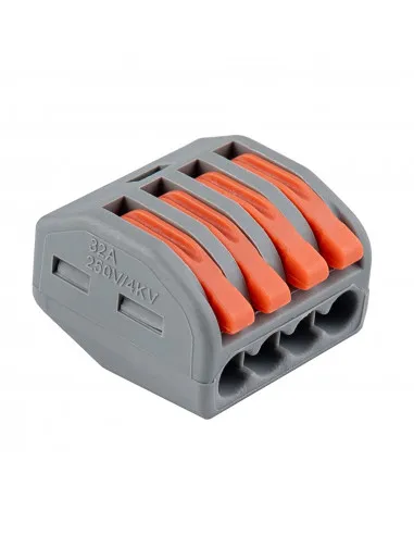 Клемма 4-проводная, 4 отверстия, 32А 11-12мм ЗАРЯ/5159