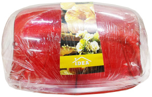 Хлебница КРИСТАЛЛ большая красный прозрачный/М1186