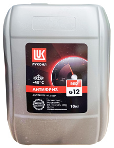 Антифриз Лукойл G12 RED, кан (10кг)/90906