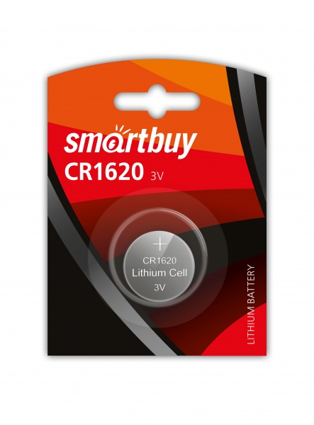 Литиевый элемент питания Smartbuy CR1620 SBBL-1620-1B/2431