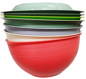 Чаша Valery 5 л с крышкой разные цвета/Р1609