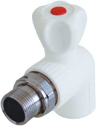 Кран ППР PPRC нак. гайка 25*3/4 угловой MeerPlast /1214