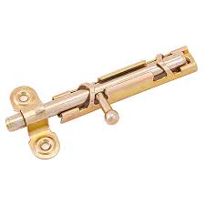 Шпингалет ЗТ Ц.Д. желтый цинк L=90мм Кунгур/3211