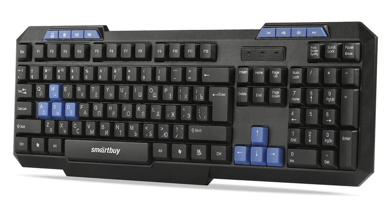 Клавиатура Smartbuy проводная мультимедийная ONE 221 USB-черная SBK-221U-K/2761