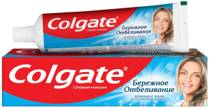 Зубная паста "Colgate" 100мл., Бережное отбеливание