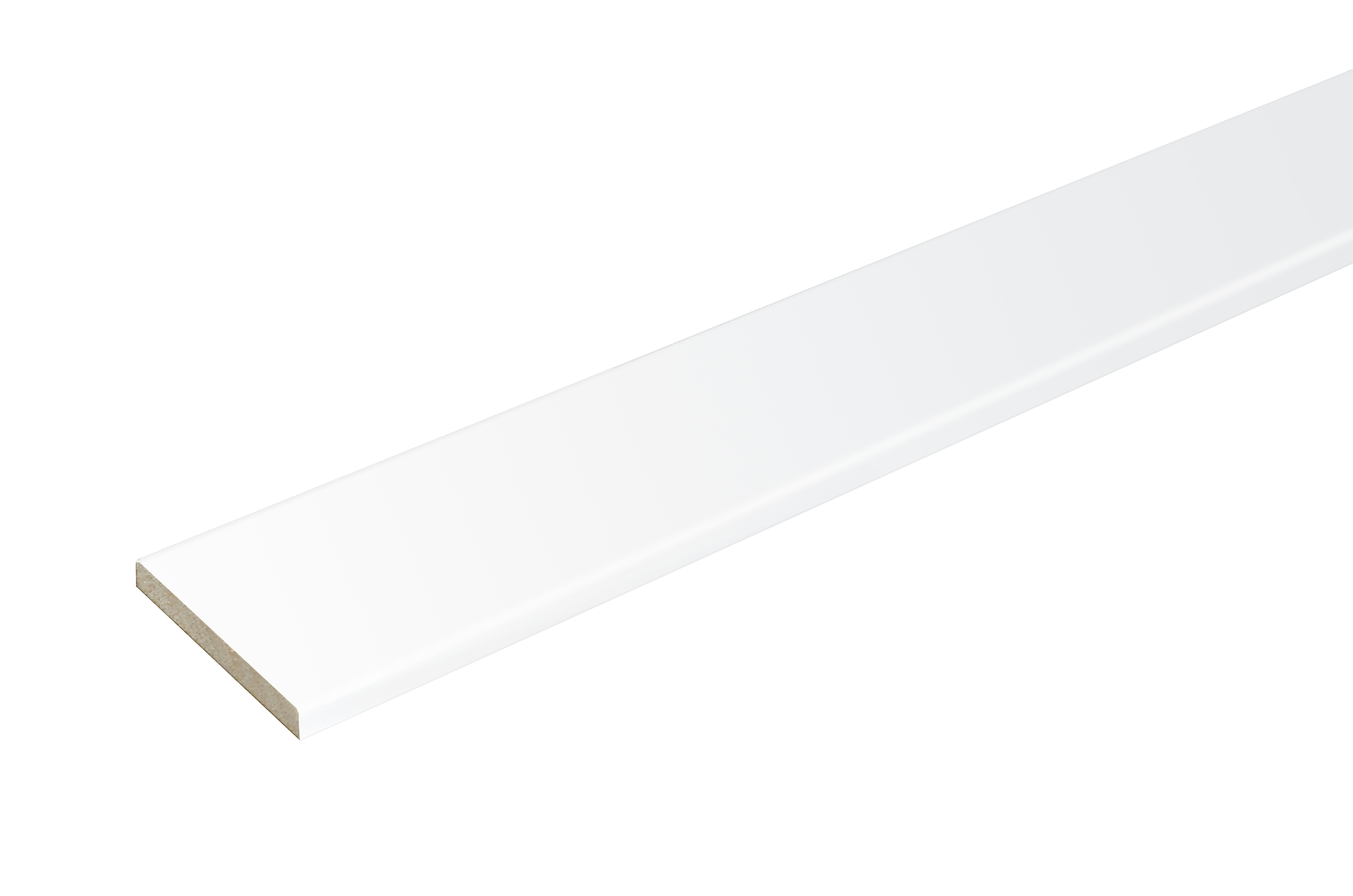 Наличник плоский Vinyl 8*70*2150 белый /ВИТРИНА