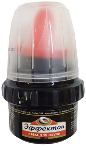 ЭФФЕКТОН-ЛЮКС Крем банка с губкой Черный 50мл /2114111