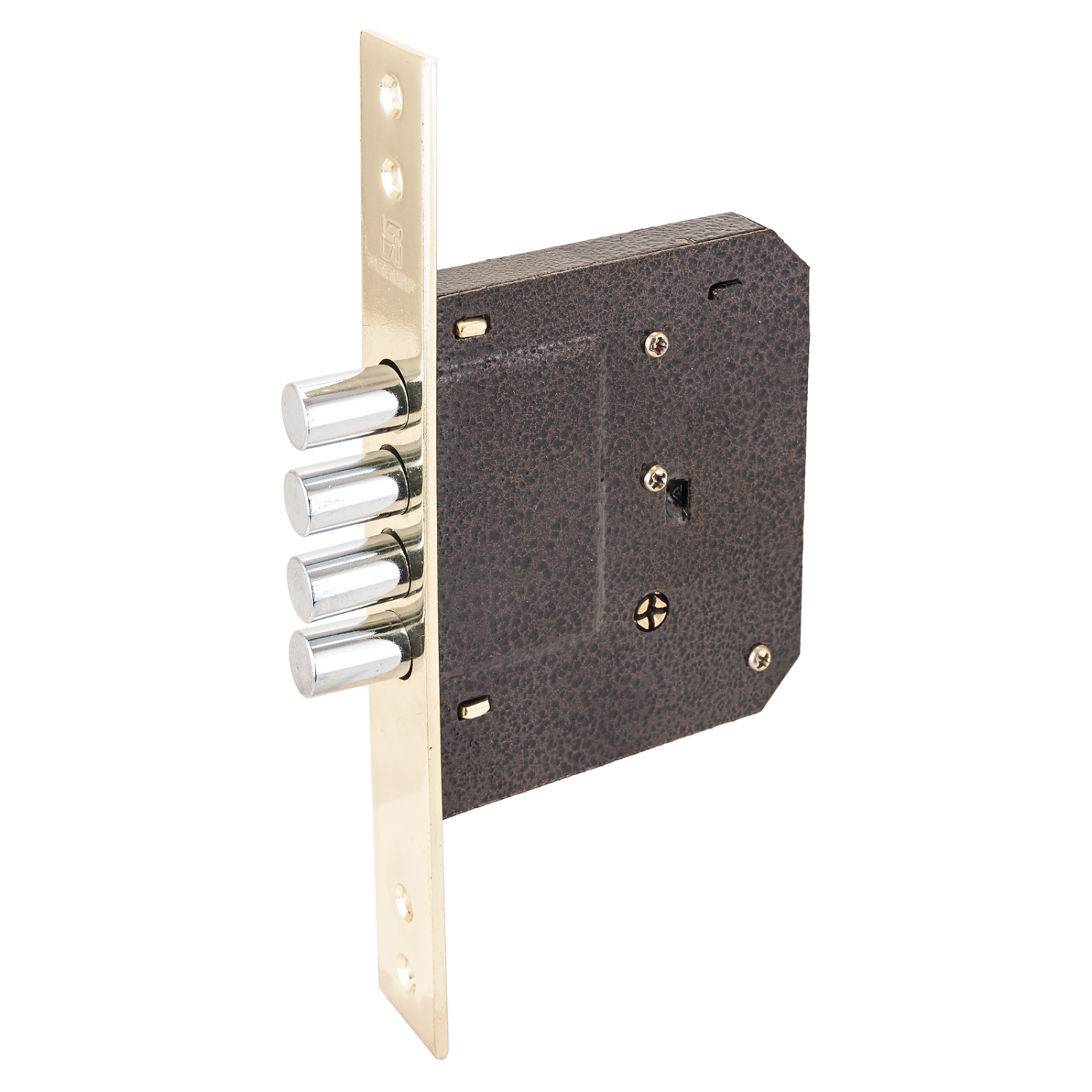 Замок врезной АЛЛЮР 189-4 лат. крест. ключ б/ручки /1090