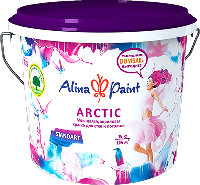 Краска водоэмульсионная Alina Paint NORMA Arctic 4,5 кг/5292