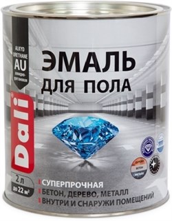 Эмаль для пола DALI серый RAL7040 2л /1210