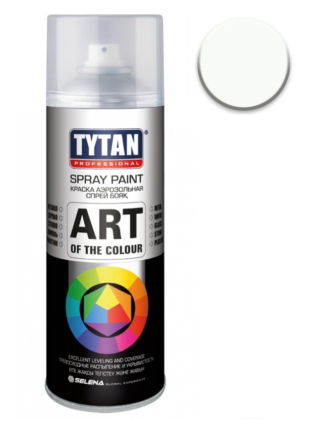 Краска аэрозольная TYTAN 400 мл белая матовая/3656