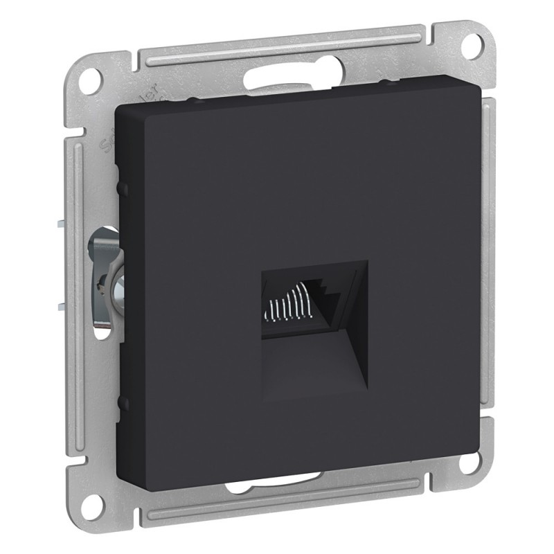 Механизм розетки комп. RJ45 Atlas Design КАРБОН ATN001083