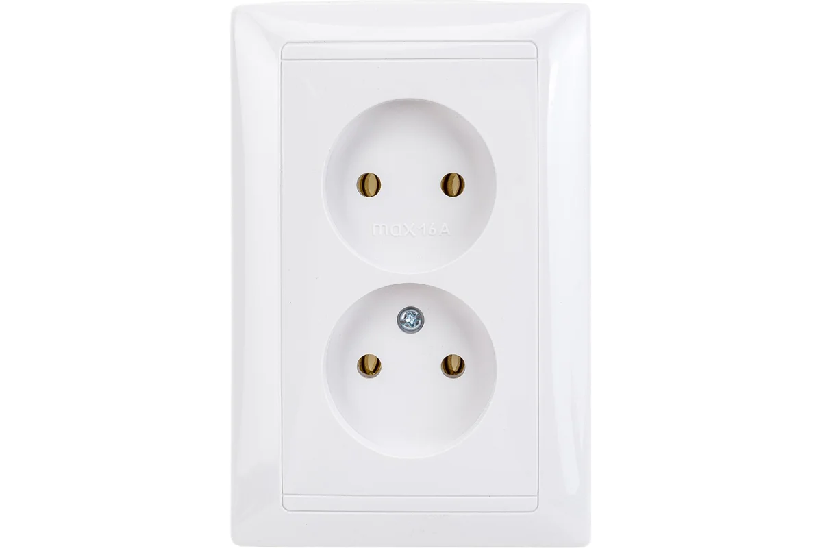 Розетка Bylectrica СТИЛЬ 2м СП РС16-307 белый