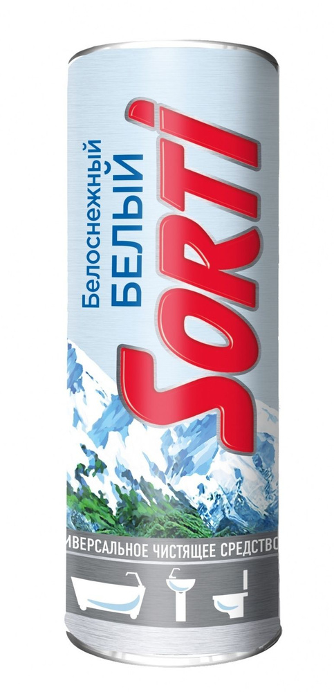 Чистящий порошок SORTI 500г белоснежный белый /7461