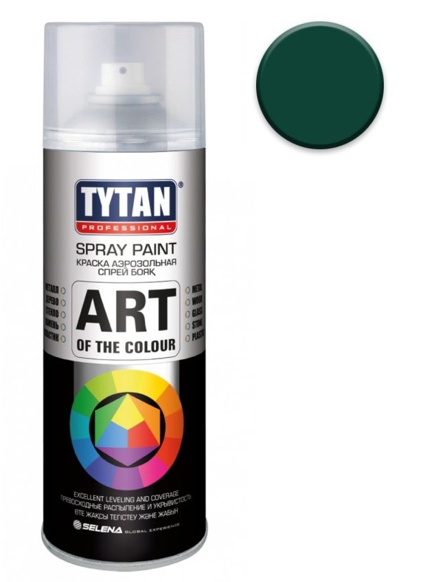 Краска аэрозольная TYTAN 400 мл темно-зеленая/2326