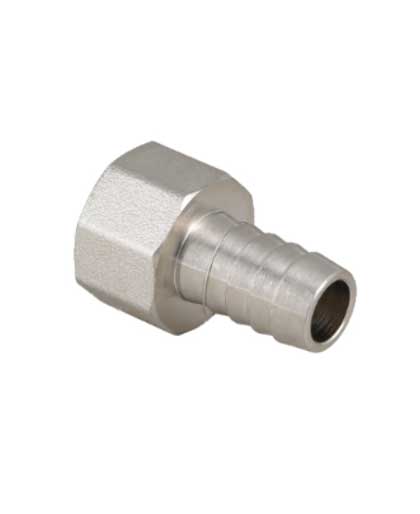 Штуцер под шланг 1/2*18 внутр. никелир./13406