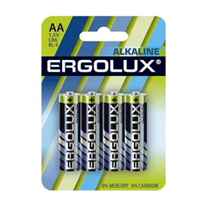 Батарейка Ergolux Alkaline LR6 BL-4 АА /5697