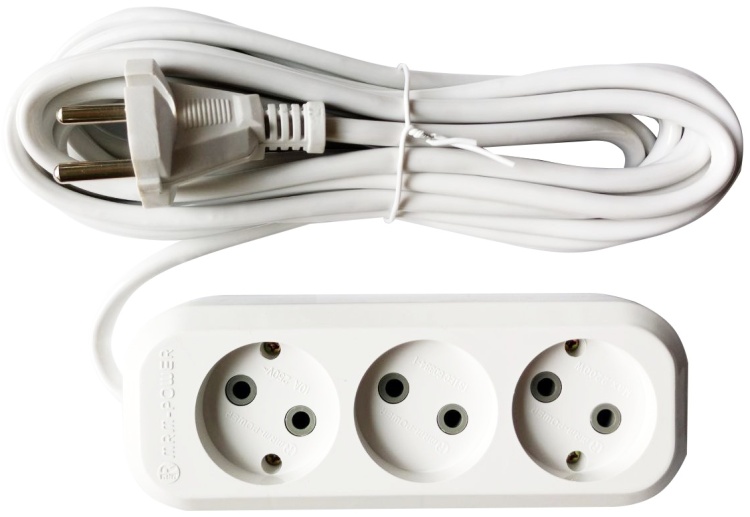 Удлинитель 3гн 3м с/з. MRM-POWER