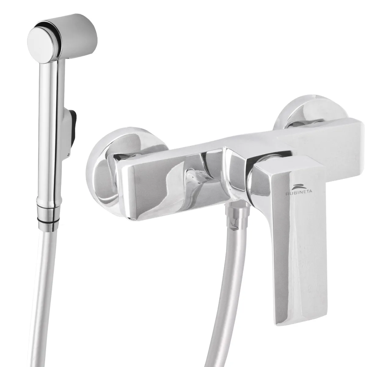 Смеситель Rubineta Modena-12/B с гигиенической лейкой MD20B08