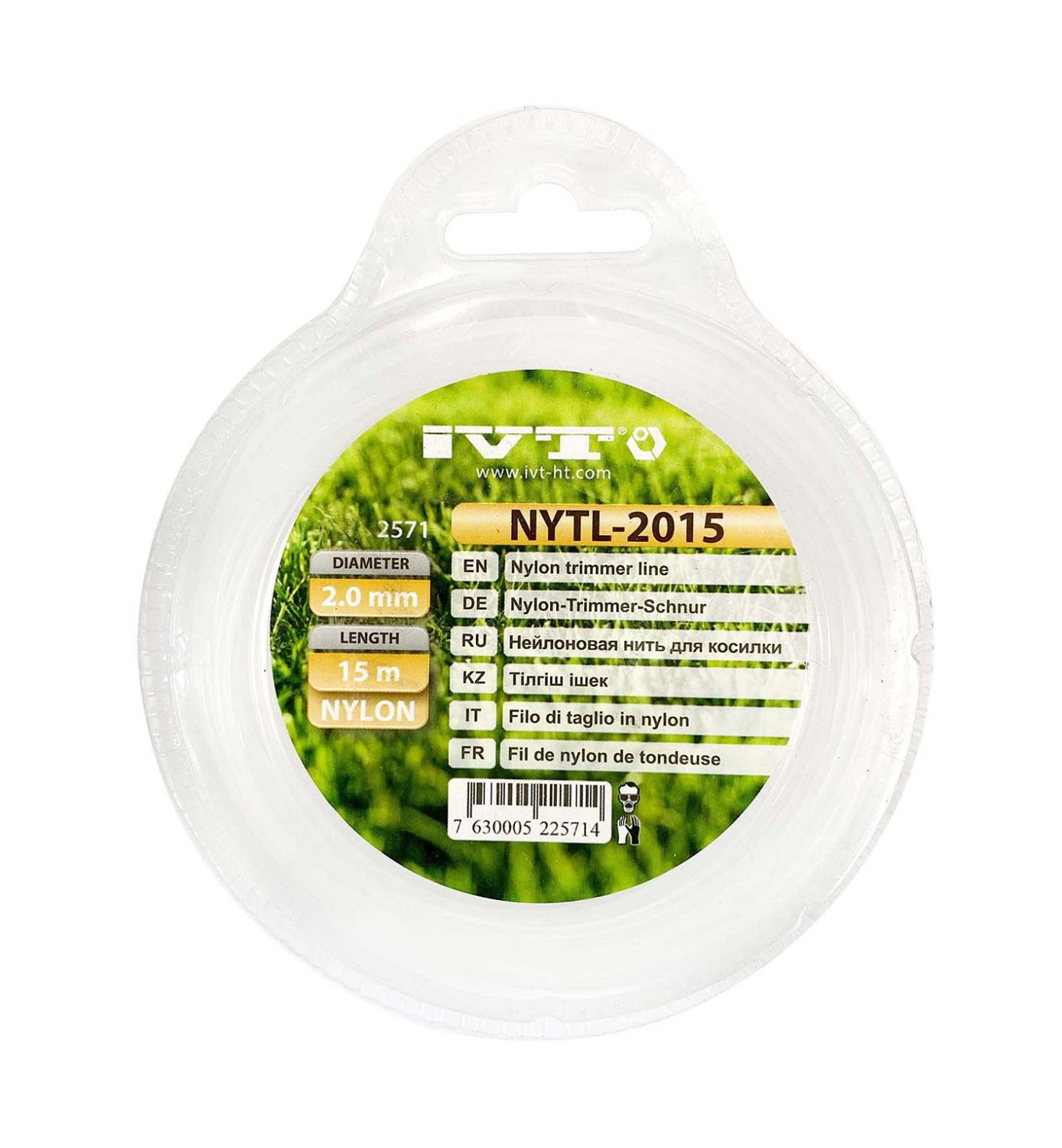 Леска для триммера (2мм*15мм) NYTL-2015 IVT/2571