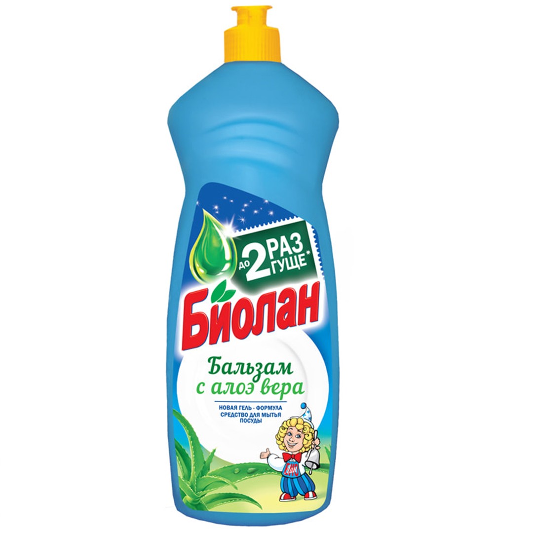 Средство для мытья посуды БИОЛАН бальзам с Алоэ Вера 900гр/7478
