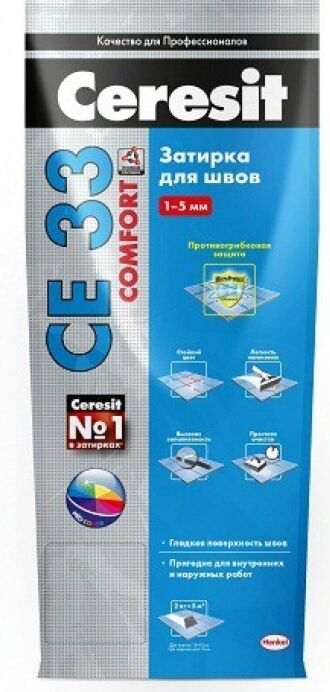 Затирка СЕ-33 Ceresit Comfort 2 кг Какао