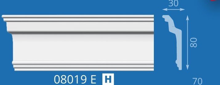 Плинтус потолочный 08019Е/3500/0148