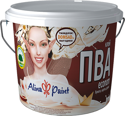 Клей ПВА Alina Paint NORMA Econom 10 кг (бумага, картон, дерево)/5304