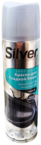 Спрей-краска для обуви, для гладкой кожи Silver, Черный/2101-01