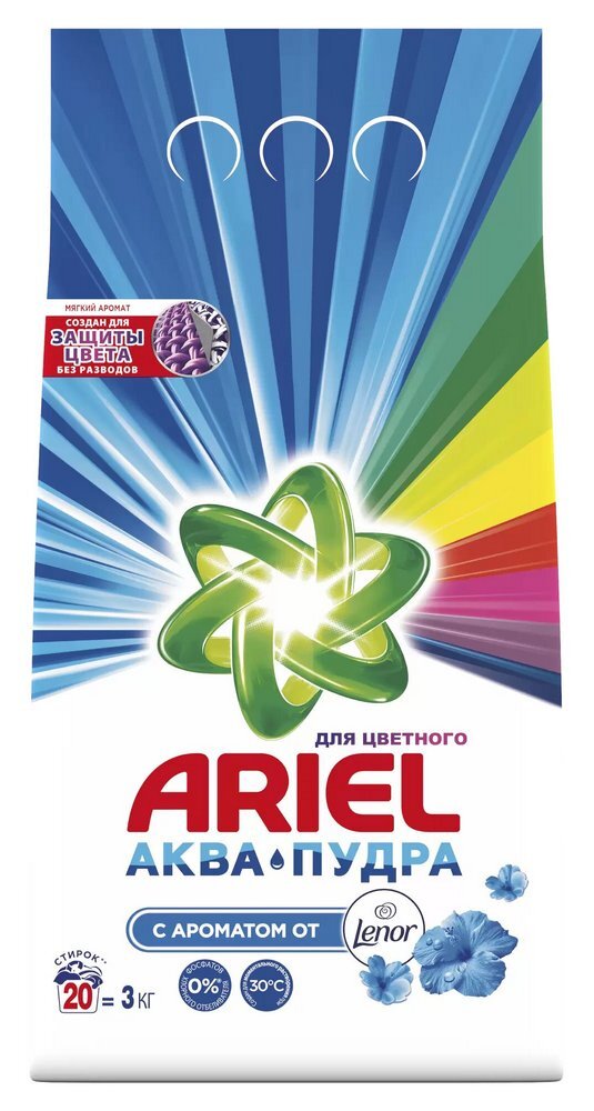 Порошок стиральный ARIEL АВТОМАТ 3 кг Lenor /81767252