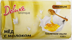 Мыло туалетное 150 гр. TM Deluxe "Мед с молоком"