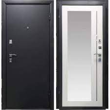 Дверь РЕФЛЕКТ-2066/880/L бел. дуб черный муар