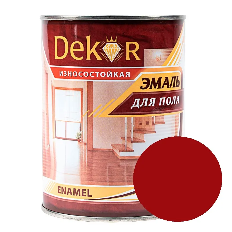 Эмаль ПФ-266 DEKOR 0,8 кг св. орех Кубанские краски