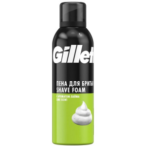 Пена для бритья GILLETTE Lemon Lime (с ароматом лимона и лайма) 200мл
