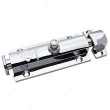 Шпингалет TRODOS 01.04.02 с кнопкой хром/205058