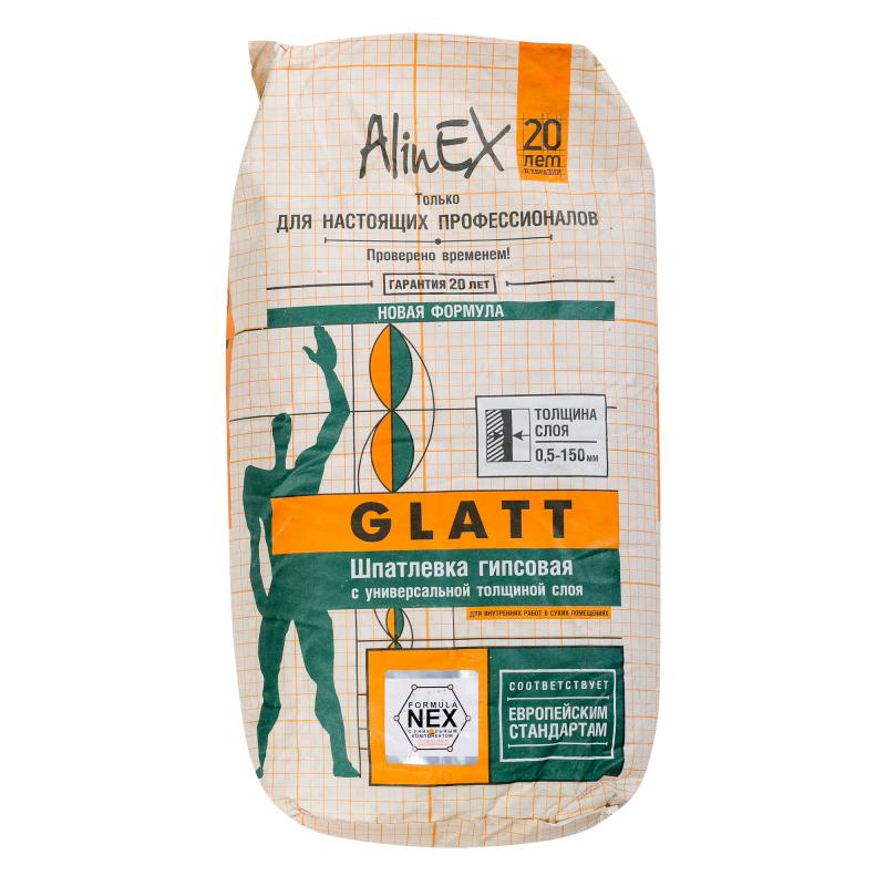 Шпатлевка AlinEX GLATT 5 кг, гипсовая