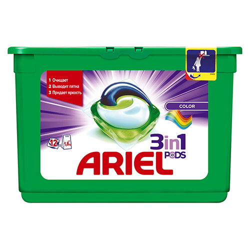 Гель для стирки ARIEL в капсулах COLOR LiquidCaps Горный родник 20*19.5 г/1479