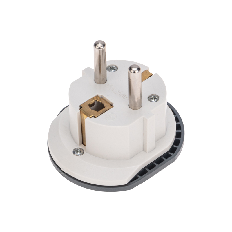 Адаптер-переходник универс. 16А с/з серо-белый REXANT/11-1096