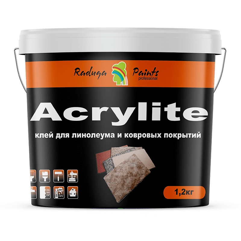 Клей Acrylite для линолеума и ковровых покрытий, акриловый 1,2 кг/50123