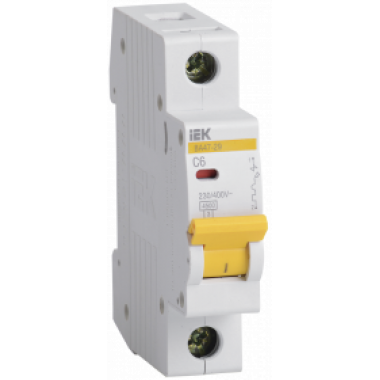 Автомат IEK ВА 47-29 1Р 6А MVA20-1-006-C