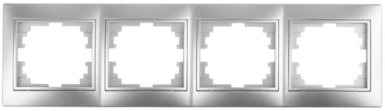 Рамка INTRO PIANO 1-504-01 4м СУ белая/5478