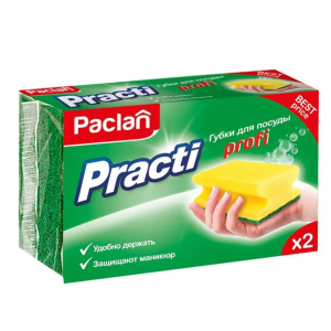Губки Paclan Practi для посуды Profi, 2шт
