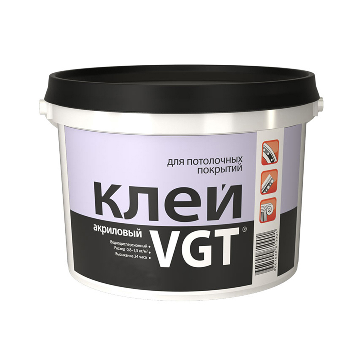 Клей VGT для потолочных покрыт. акриловый 0,5 кг картридж/14550