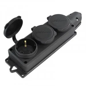 Колодка каучук 3гн с заглушками/106-0400-0101