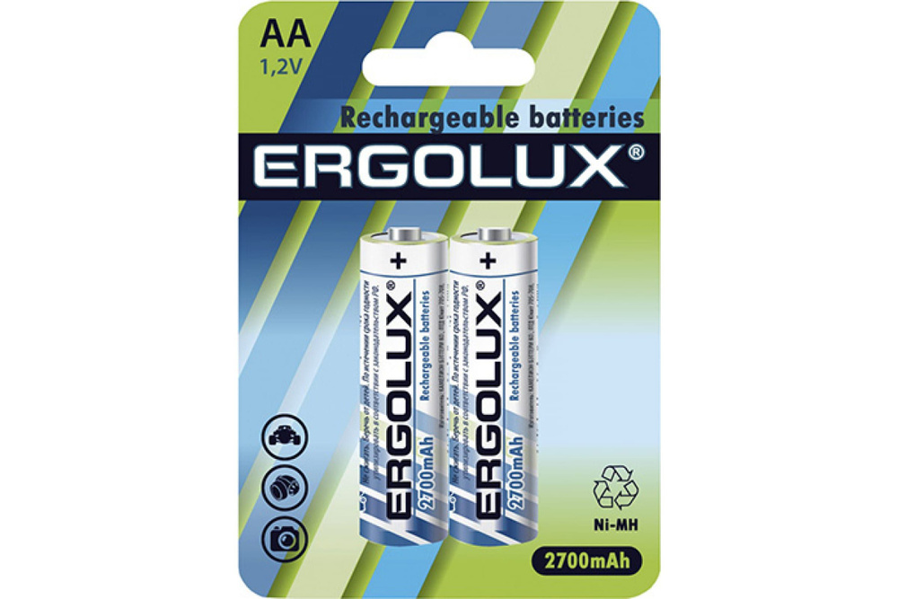 Батарейка Ergolux BL-2 AA-2700mAh Ni-Mh 2 шт /5689